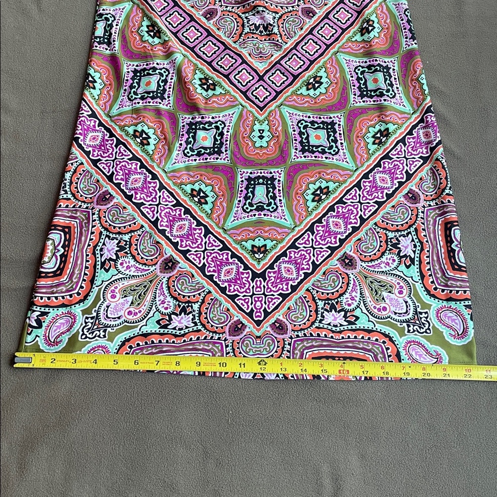 MSK Multicolor Paisley Dress, Small - Picture 8 of 11
